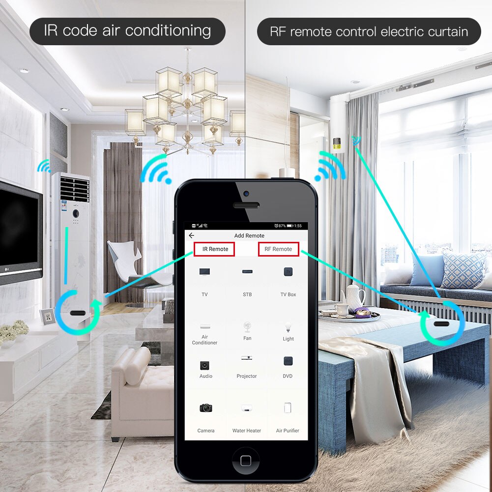 MOES Tuya WiFi IR RF remoto pa - Matter Hub Thread reseña y precio